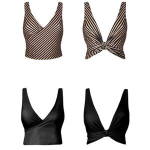 Baiia Reversable Bikini Top NWT